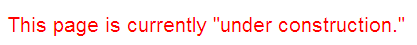 page under construction warning